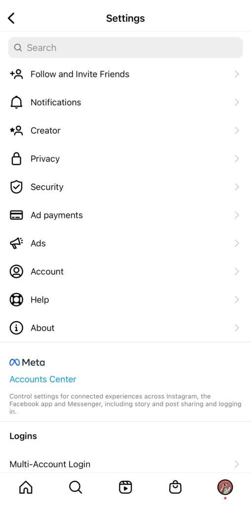 instagram account deleting steps